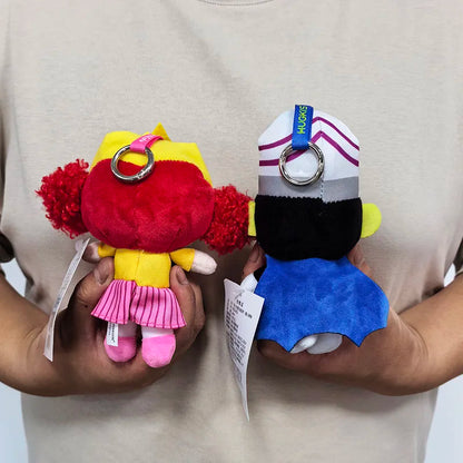 Limited Edition Palace Style Kawaii Anime The Powerpuff Girls Plush Keychain Dolls with Mojo Jojo & Princess Morbucks