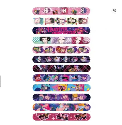 Colorful Anime Girl Slap Bracelets, Fun Snap Wristband Toys for Kids Birthday Party, Classroom Rewards & Holiday Gifts