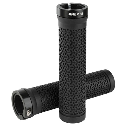 ANERTE Rubber Bicycle Grips 22mm Purple Brown Orange Black Ergonomic MTB Handlebar Grips for Dirt Pit BMX Mountain Bike Grips