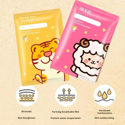 1/5/8 PCS Animal Character Face Masks Hydrating Spa Masks Sheet with Hyaluronic Acid, Skincare Party Facial Masks for Kids Teens