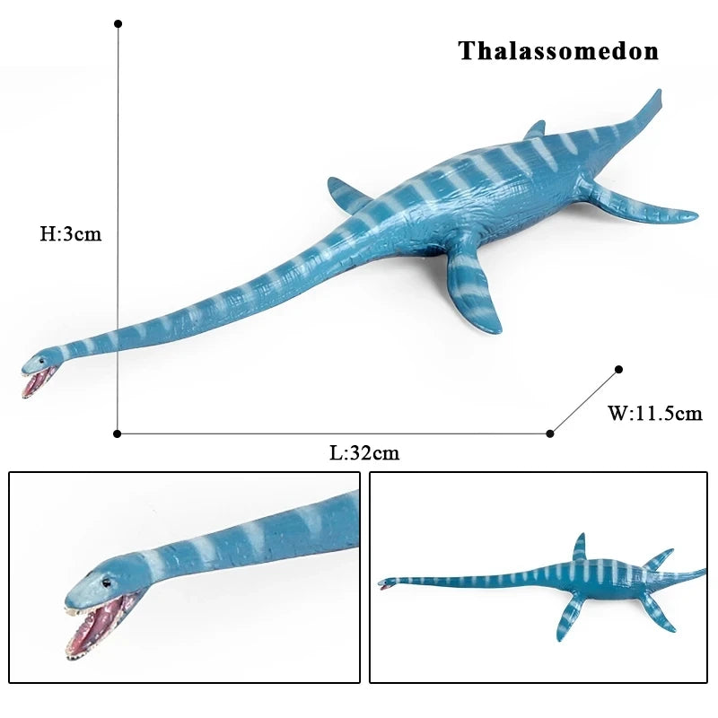 Oenux Prehistoric Savage Mosasaurus Megalodon Mammuthus Jurassic Dinosaurs Sea Life Animals Model Action Figures Toy Kids Gift