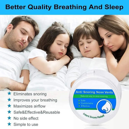 New Blue Silicone 4/8PCS/set Snoring Solution Anti Snoring Devices Snore Nose Vents Nasal Dilators For Better Sleep Sleeping Aid