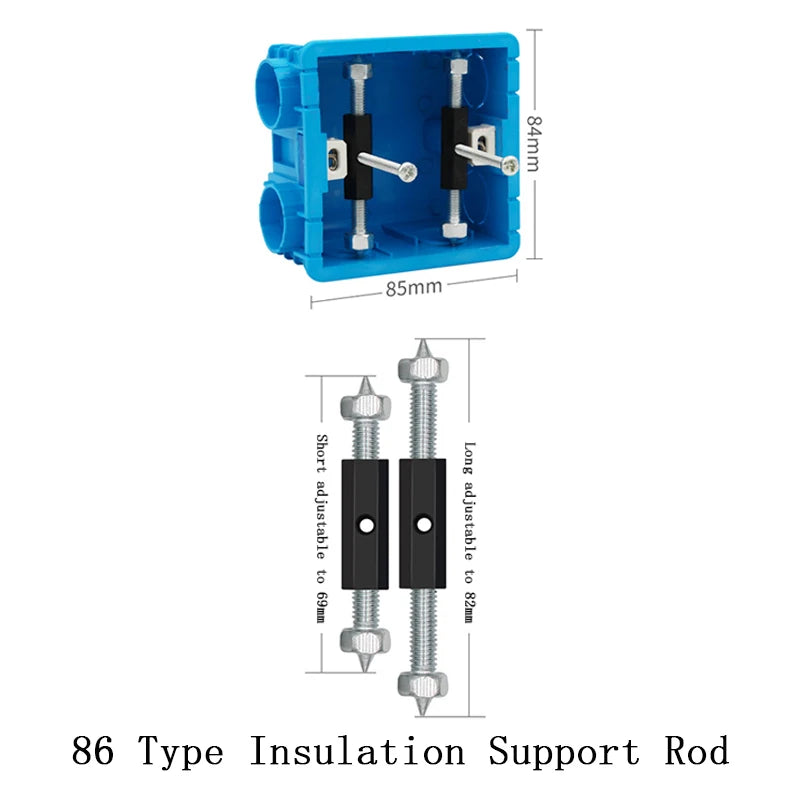 Cassette Repairer Electrical Box Repairer Cassette Screws Support Rod for Wall Mounted Switch Box