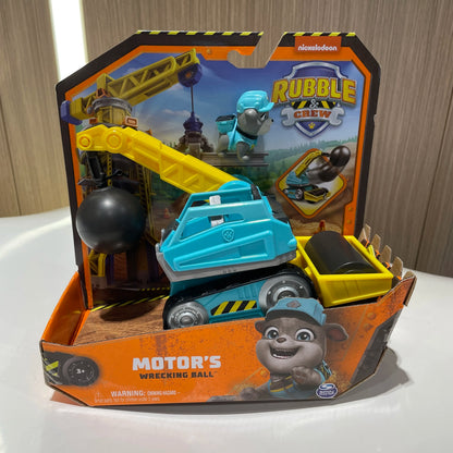 100% Genuine Paw Patrol Rubble & Crew Toy Wheeler Mix Charger Action Figure Doll with Collectible Figures Kids Toy Birthday Gift