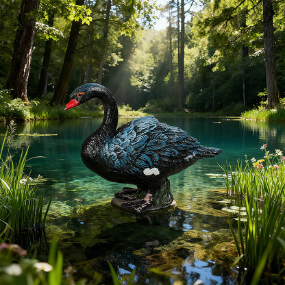 Oenux Poultry Model Simulation Goose Swan Gaggle Duck Flock Action Figures Farm Animals Figurine Miniature Education Kids Toy