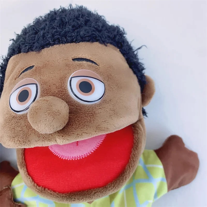 Family Soft Stuffed Toy Doll Dad Mum Brother Sister Cospaly Plush Doll Educational Baby Toys Kawaii Hand Finger Puppet