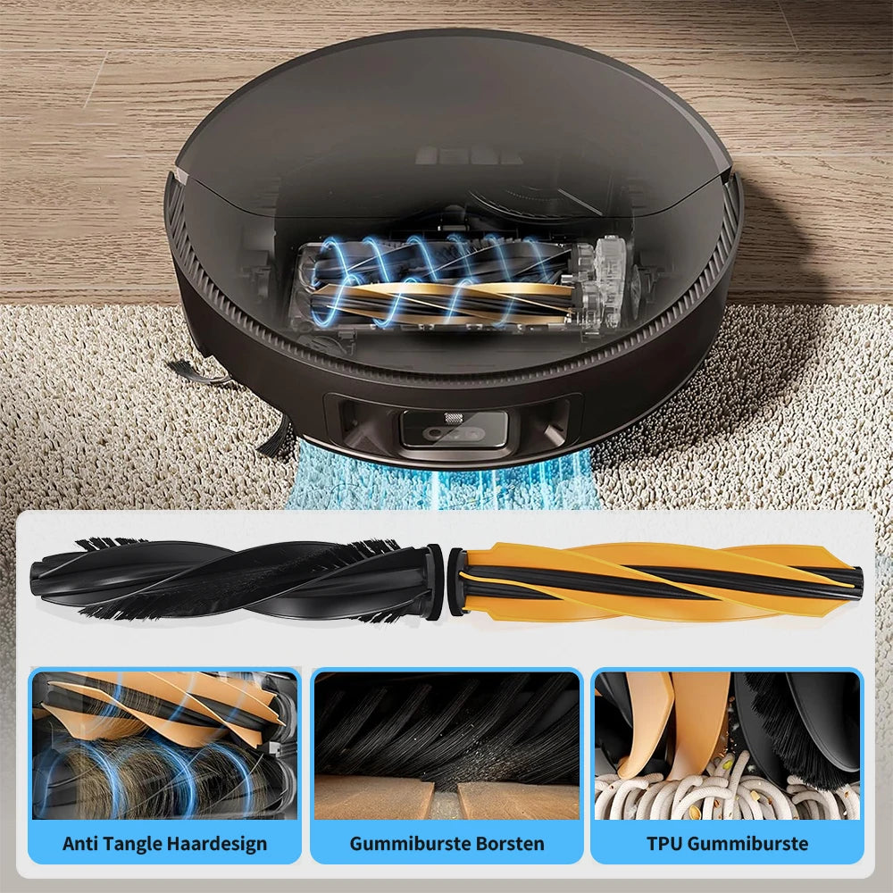 Main Brush Cover Kit Parts for Dreame X50/X50 Ultra/X50 Master/X50 Pro/S40 Enhanced/X40 Enhanced/L50 Pro Ultra Robot Vacuum
