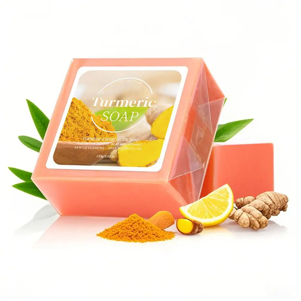 Turmeric Rose Smooth Cleansing Natural Soap Cleansing Smooth Handmade Essential Oil Soap