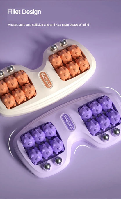 Foot Massager Roller Feet Acupressure Point Massage Plantar Fasciitis Pain Relief Relax Roller Trigger Point Reflexology Tool