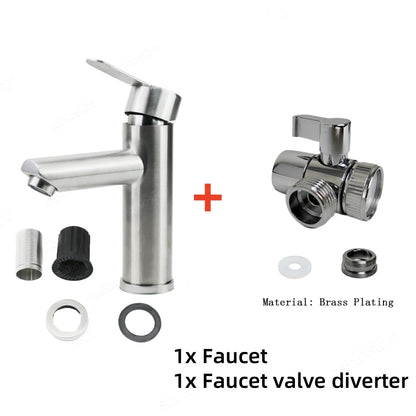 Faucet Switch Adapter Kitchen Sink Splitter Diverter Valve Water Tap Sprayer Connector Toilet Bidet Shower Bathroom Accessories