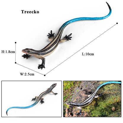 Oenux New Simulation Wild Reptile Animals Action Figures Lizard Model Figurines Kids Education Congnitive Scene Decoration Toy