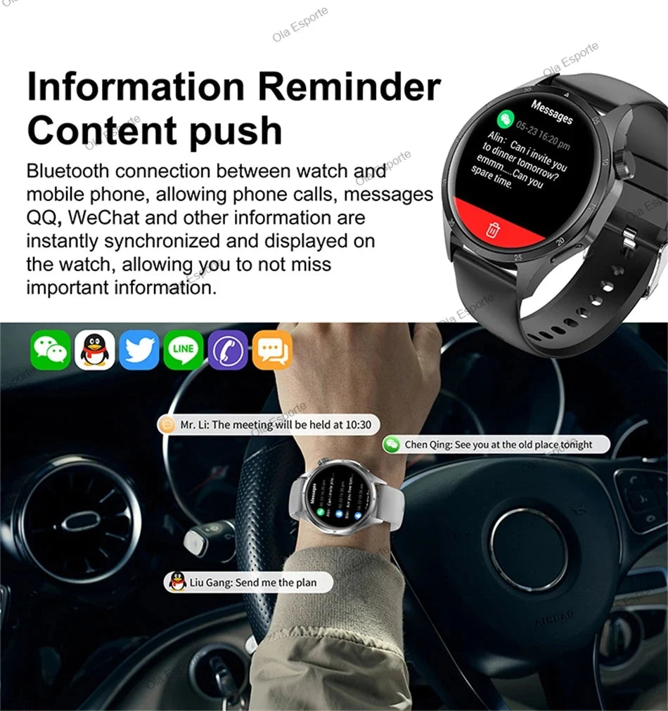 Watch 5 Pro GPS NFC Smart Watch Men 360*360 AMOLED Screen Heart rate Monitor Bluetooth Calls IP68 Waterproof Man Smartwatch 2025