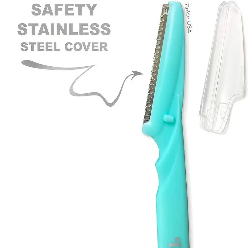 Mix Color Eyebrow Razor Women Face And Body Safe Trimmer Hair Shaver Eye Brow Remover With Cover Small Makeup Tools Set