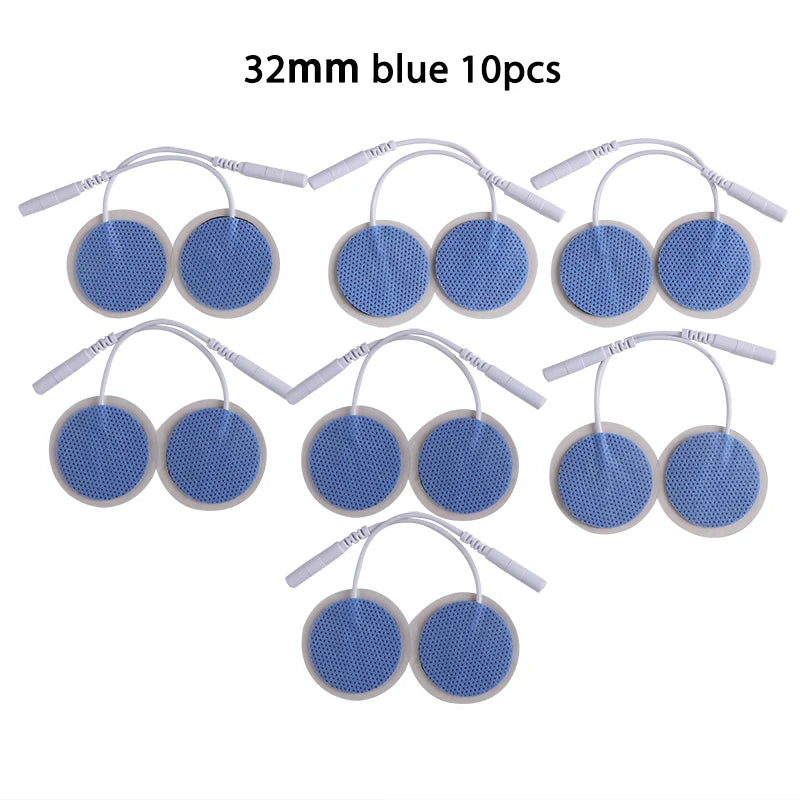 32mm Non-woven Fabric Electrode Pads Replacement For Tens EMS Nerve Muscle Stimulator Body Massager Patches