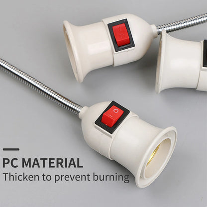 Direct Plug-in Rotary Lamp Head E27 Socket Lamp Converter with Switch EU US Plug Lamp Holder LED Table Lamp Led Base Lamp Base ﻿