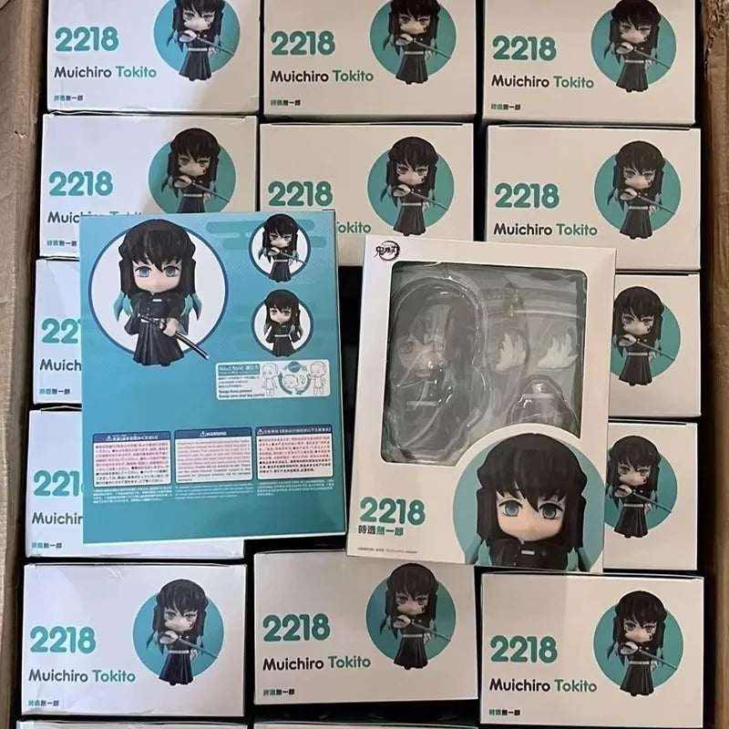 Cute Anime Demon Slayer Series #2217 Kanroji Mitsuri 2218 Tokitou Muichirou Figures Movable Doll Set Collection Surprise Gift