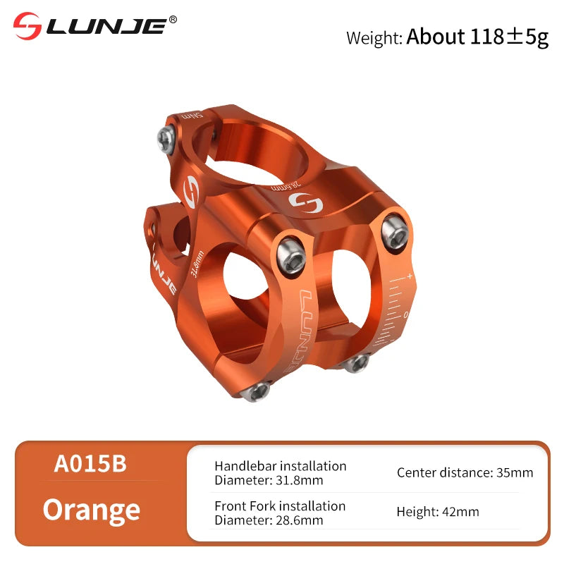 MTB Road Bike Stem CNC Mountain Bicycle Bridge Short Power 31.8mm High Strength Climbing Riser
