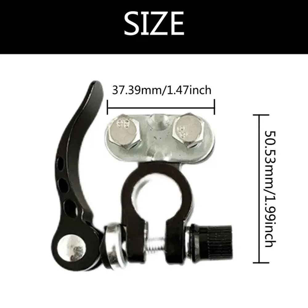 2Pcs Car Battery Terminal Connectors Quick Release Disconnect 12V 24V Positive Negative Battery Cable Ends for SAE/JIS Type Car