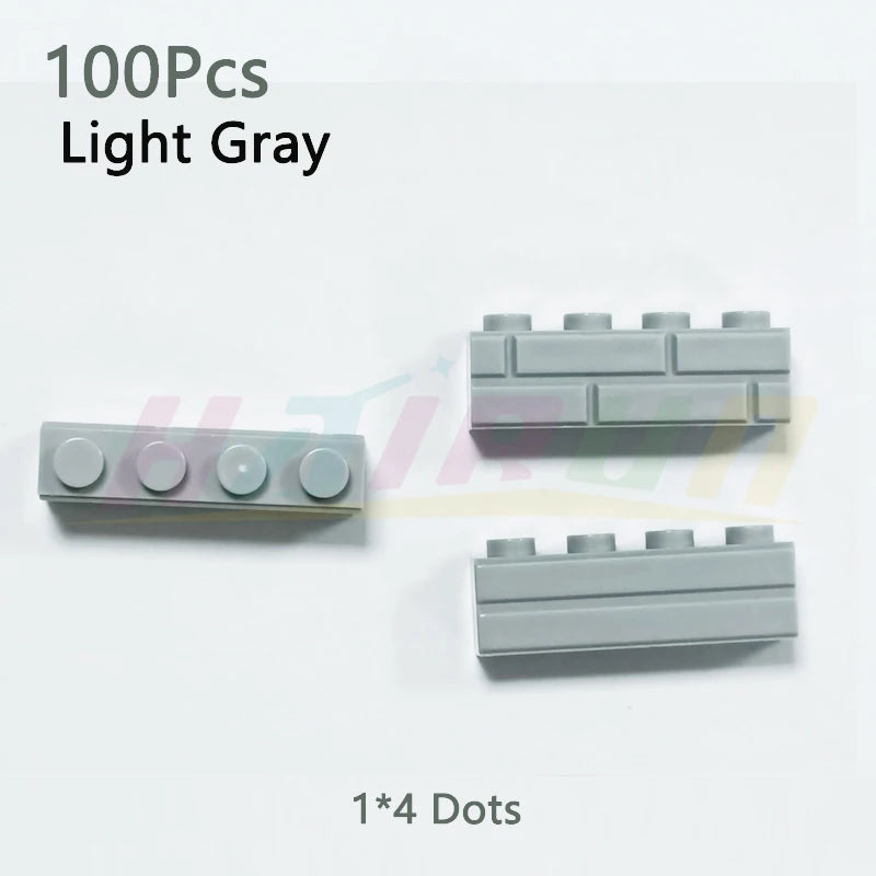 100/120Pcs MOC Building Block Simulation City Wall Brick Building Block Model Building Accessories Castle Construction Toys