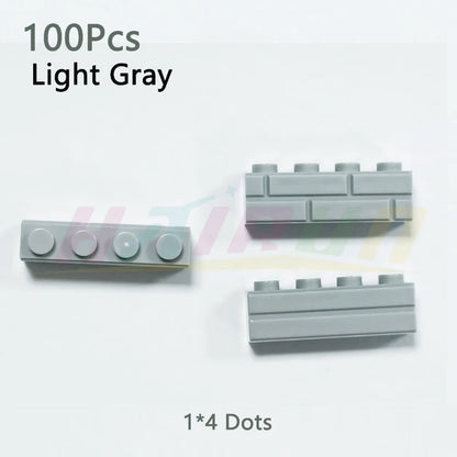 100/120Pcs MOC Building Block Simulation City Wall Brick Building Block Model Building Accessories Castle Construction Toys