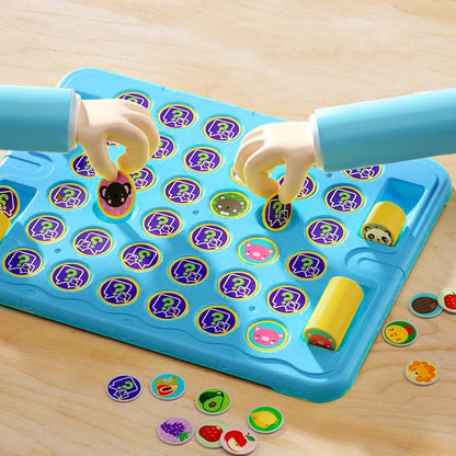 Kids Battle Chess Educational Toy Observation Concentration Training Fun Animal Flip Chess Parent-child Interactive Game Toys