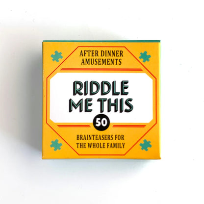 Mini Size Riddle Me This Card Game With 50 Fun Dilemmas (A Conversation Card Game Party Game For Adults And Families)