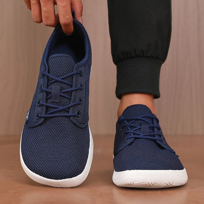 Men's Shoes Sneakers Wide Toe Barefoot Casual Wide Last Fashionable Canvas Black Flat Board Shoes Breathable Mesh Men's Shoes