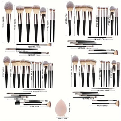 Professional 3/20PCS Makeup Brushes Set Soft Fluffy Eyeshadow Foundation Concealer Blending Blush Brush Kabuki Women Beauty Tool