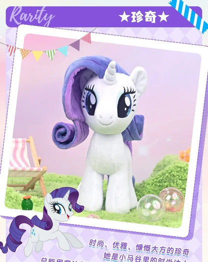 2026HotNew My Little Pony Plush Toys Twilight Sparkle Pinkie Pie Rarity Fluttershy Applejack Rainbow Dash Stuffed Doll Xmas Gift