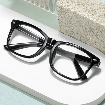 New Trending Blue Light Blocking Men's Glasses Gaming PC Matte Black Anti Ray Eyeglasses Women Transparent Fashion Eyewear