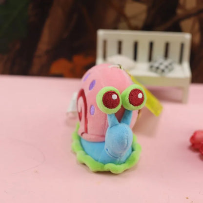 Anime Spongebob Squarepants Patrick Star Squidward Eugene H. Krabs Gary Stuffed Plush Toy Pendant Keychain Birthday Gift For Kid