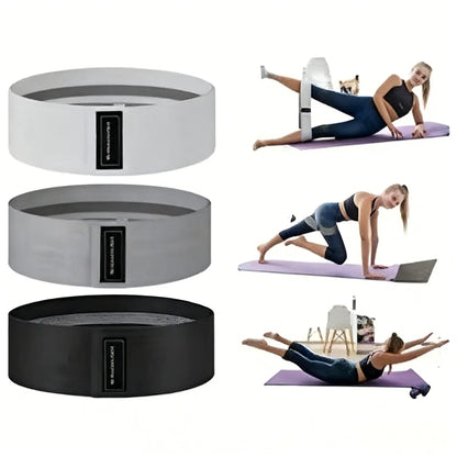 Basic Fabric Resistance Bands, Hip Glute Thigh Workout Loop Bands for Squats Yoga Gym Fitness
