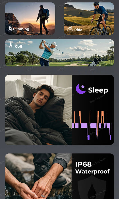 2025 Smart Ring Blood Pressure Heart Rate Sleep Monitoring Smartring IP68 & 5ATM Waterproof Multi-sport Mode Smartring Man Women