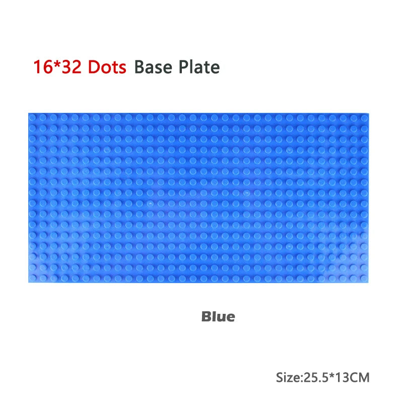 Classic Baseplate 32x32 16x32 16x16 Dots Building Blocks Bricks Base Plates DIY Plastic Board Building Blocks Construction Toys