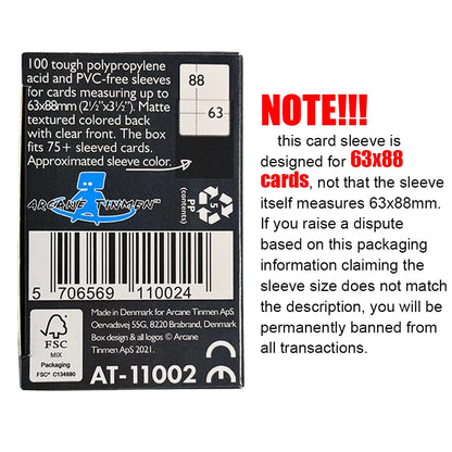 100pcs/Box 66*91cm Matte Cards Sleeves Dragon Shield Cards Cover Cards Protector for PTCG/Star Cards