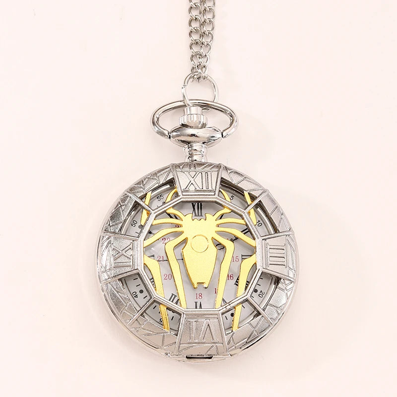 Fashion New Vintage Relief Carved And Hollowed Out Roman  Flip Style Pocket Watch On Chain Pendant Clock Chain Mens Women