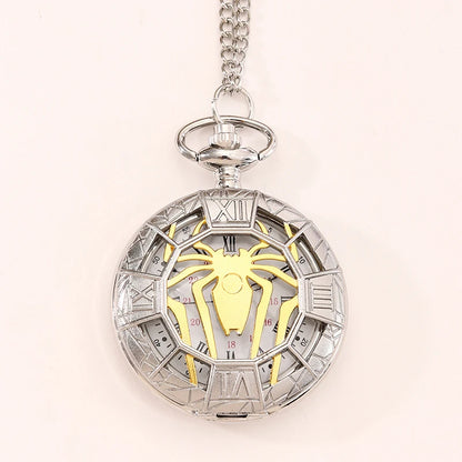 Fashion New Vintage Relief Carved And Hollowed Out Roman  Flip Style Pocket Watch On Chain Pendant Clock Chain Mens Women
