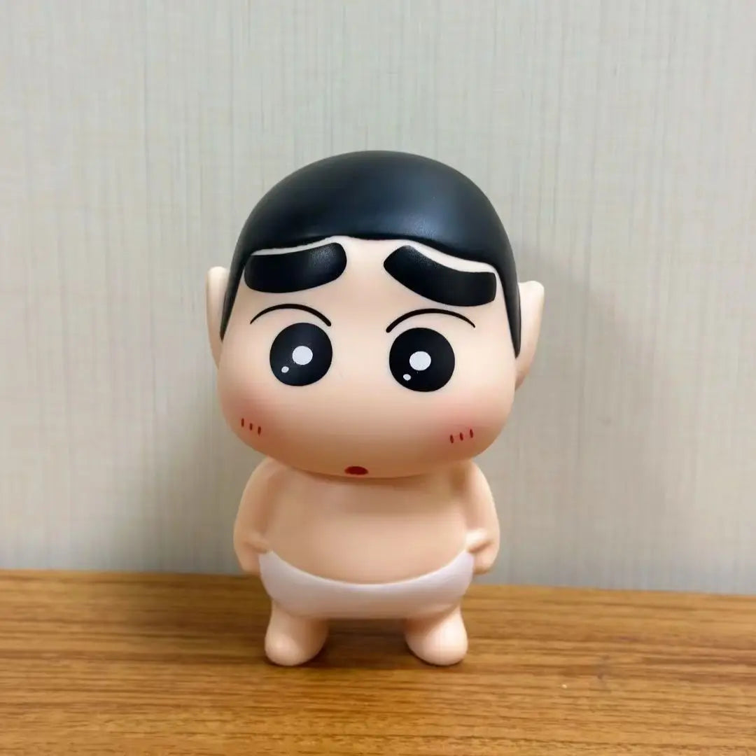 Crayon Shin-Chan Take Bath Zaemon Bare Butt Open Your Eyes Mobile Phone Stand Desktop Figure Ornament Gift Doll Car Decorations