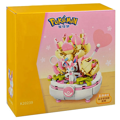 Pokémon Series Building Blocks Pikachu Psyduck Pogaman Cartoon Scene Model Bricks Collection Ornaments DIY Toys Holiday Gifts