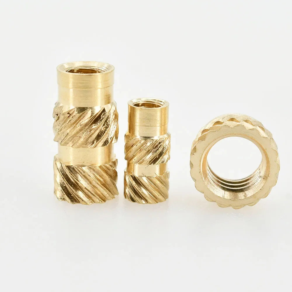M2 M2.5 M3 M4 M5 M6 Brass Insert Nut Hot Melt Heat Knurled Embed Injection Copper Insertnut 3D Print Plastic Board Nuts Inserts