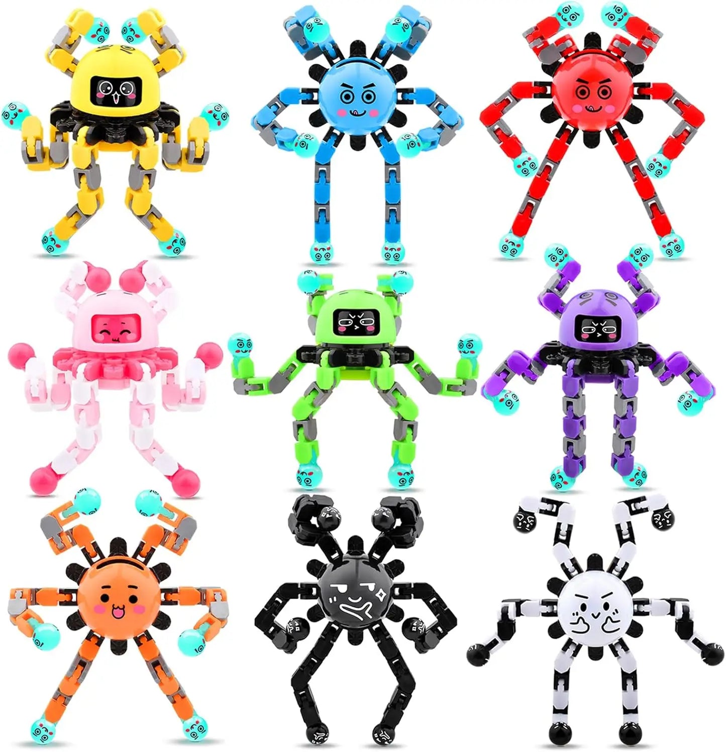 Glow in Dark Transformable Fidget Spinners Fingertip Gyro Toys Decompression Deformed Spinner Goodie Bag Suffers Party Favors