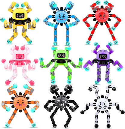 Glow in Dark Transformable Fidget Spinners Fingertip Gyro Toys Decompression Deformed Spinner Goodie Bag Suffers Party Favors