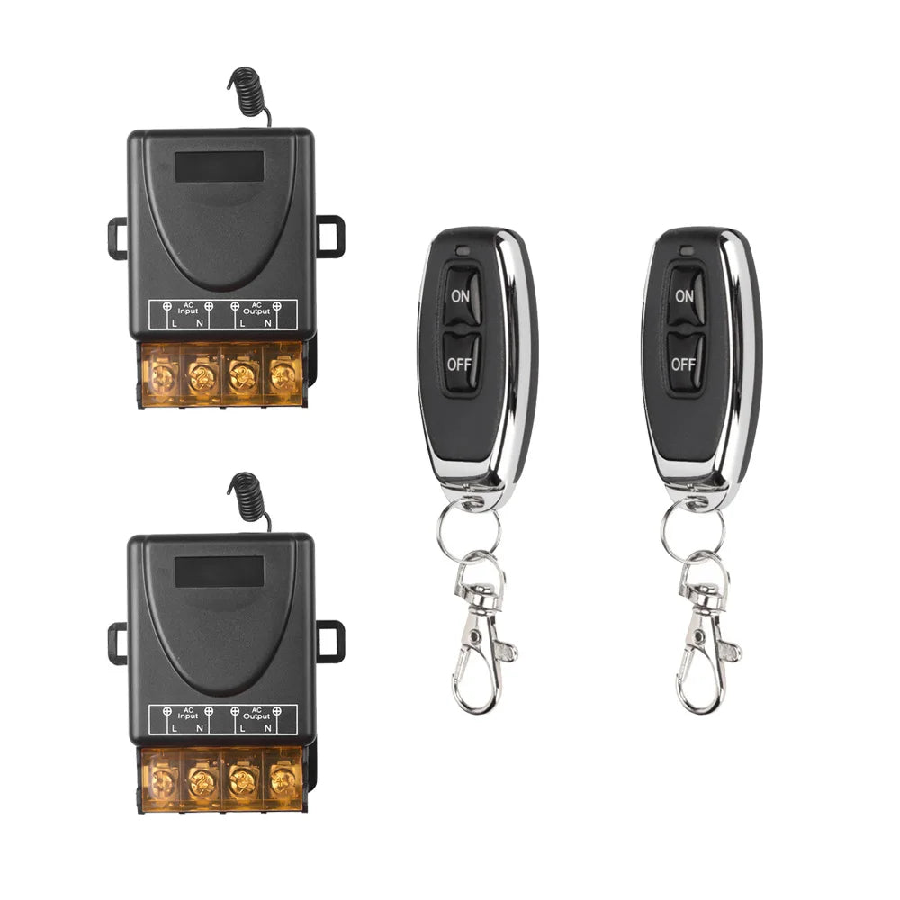 AC220V 433Mhz Remote Control Switch Hign Power On off Remote Control Transmitter for Water Pump Motor LED/Electric Appliance