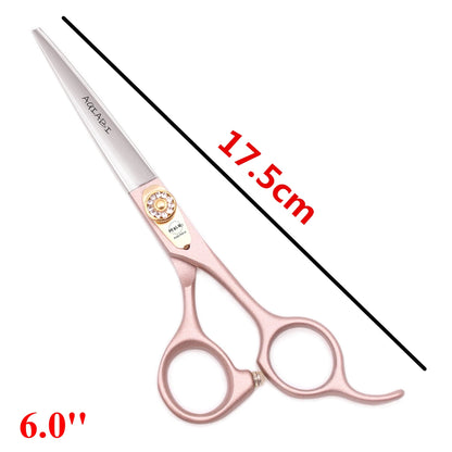 Professional Hair Scissors Japan Steel 440C Sharp Blades Ergonomic Handle Salon Barber Home Haircut Stylist Thinning Texturizing