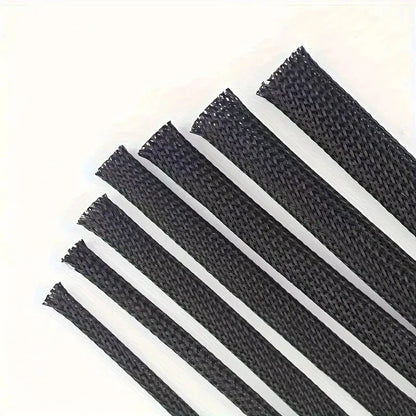 10m /32.8 Feet Pet Expandable Braided Mesh Sleeve Black Flexible Wire Mesh Cover Tv Audio Pc Cable Protection Against Pet Chewing