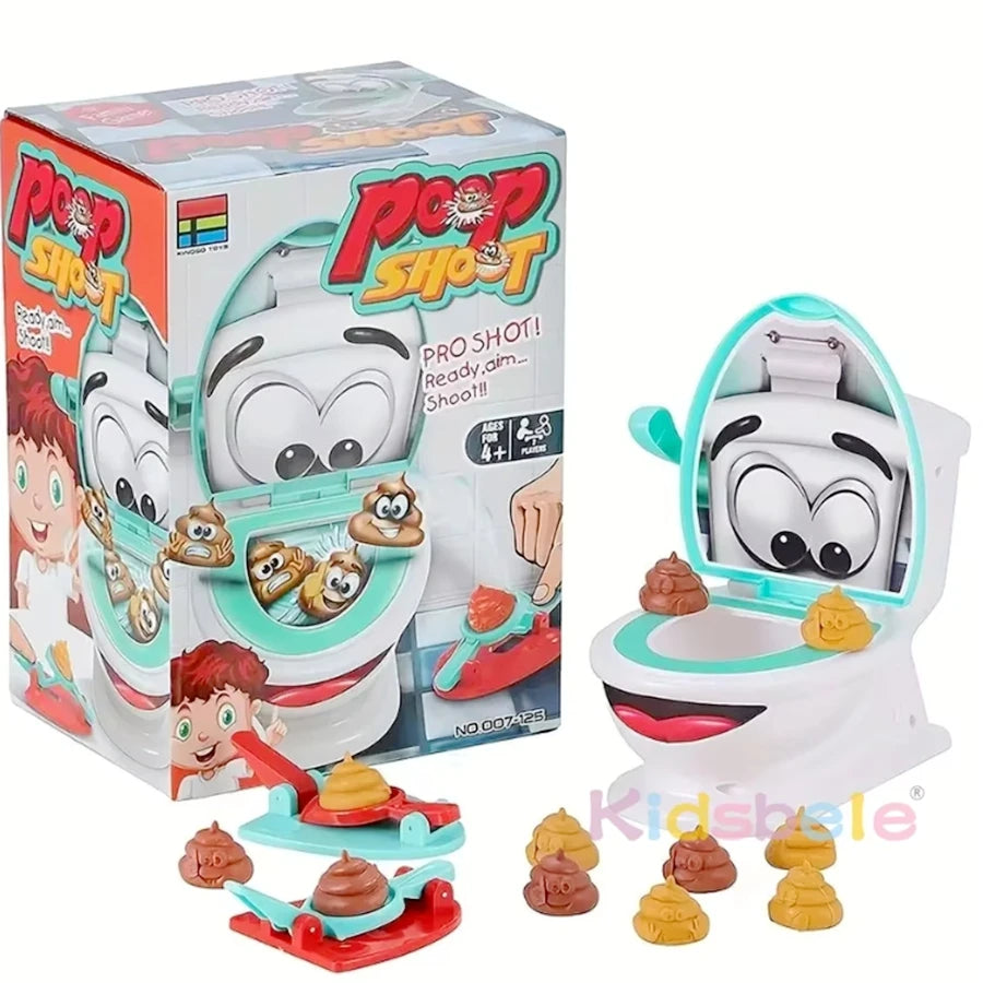 1 PC Shoot The Poop Funny Party Toy Christmas Gift Fun And Quirky Shooting Poop Toy Interactive Tabletop Game For Kids Adults