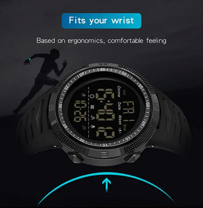 SANDA 6014 Military Sport Watch for Men Clock Digital Wristwatches Shockproof Countdown Waterproof Bracelet Relojes Para Hombre