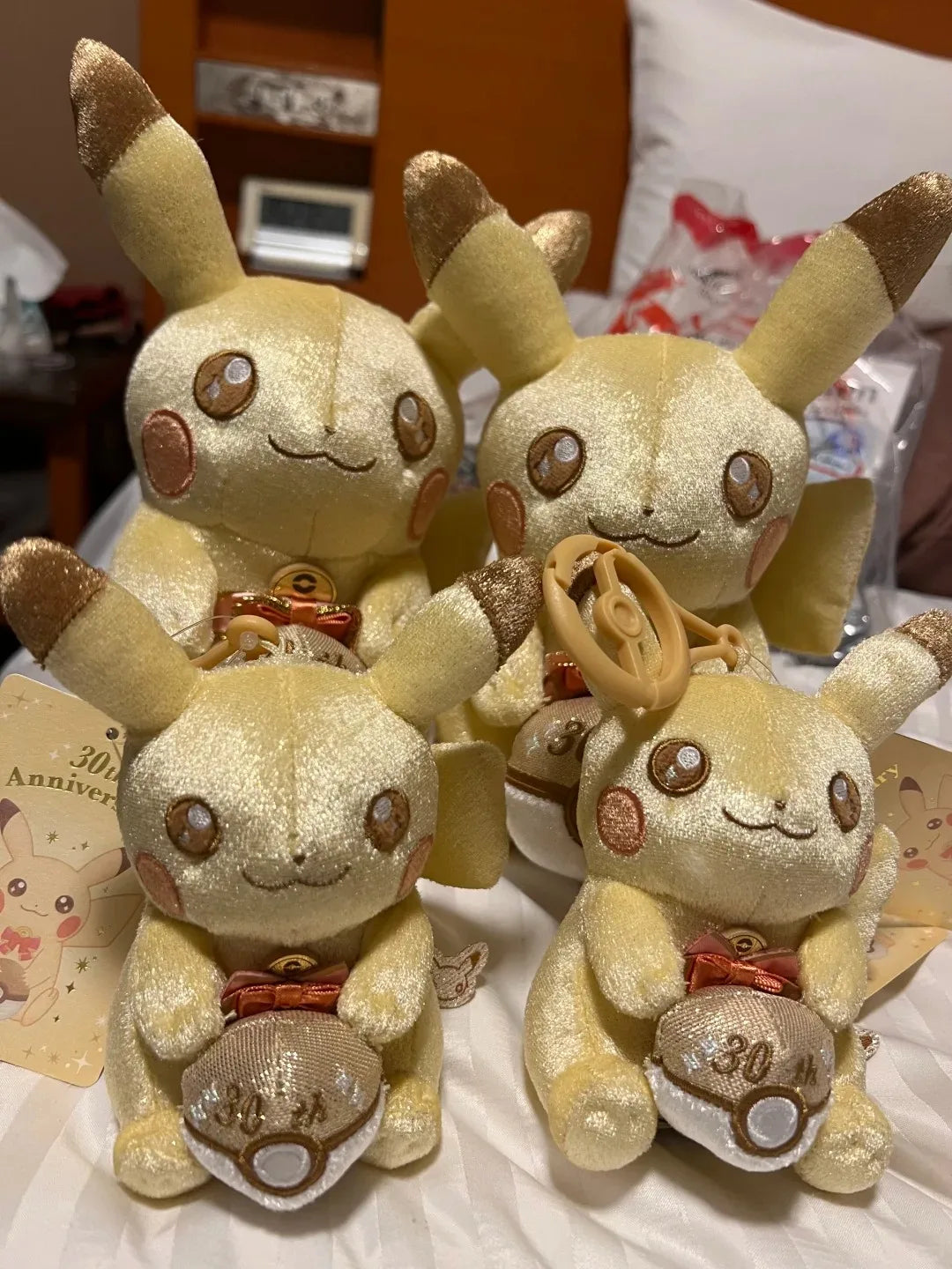 Genuine PokéMon Center PokéMon 30th Anniversary Original Pixel Style Plush Toy Stuffed Doll Anime Fans Collection Toy Gift