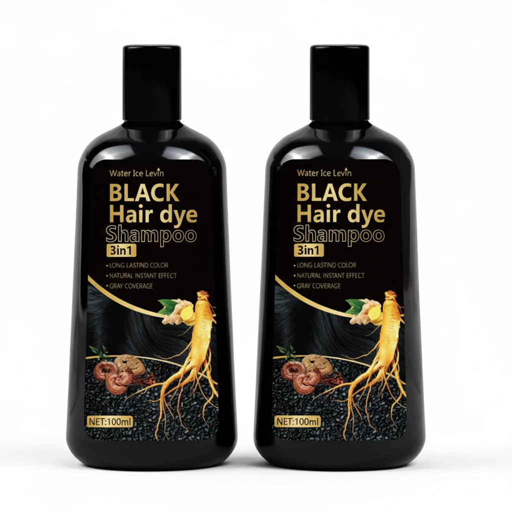 Natural Black Hair Dye Mild Non-Irritating Formula. Rich Lasting Color. Conveniently Skip Salons. Perfect Friends Elders.
