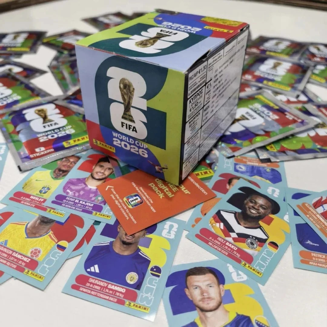 Panini 2026 FIFA World Cup USA Mexico Canada Complete Sticker Box Football Collectible Souvenir Gift For Soccer Fans Collectors